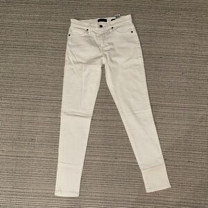 Banana Republic Cream Mid-Rise Skinny Jeans